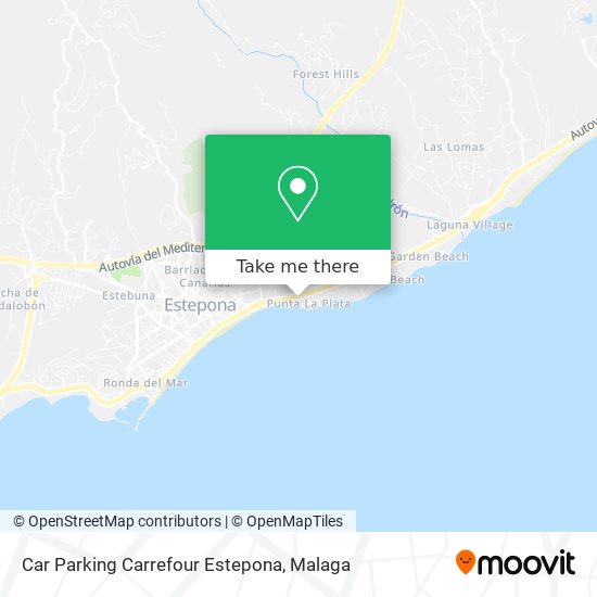 Car Parking Carrefour Estepona map