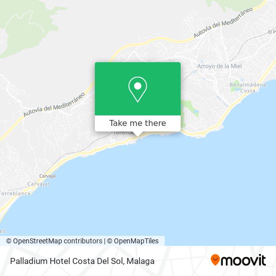 Palladium Hotel Costa Del Sol map