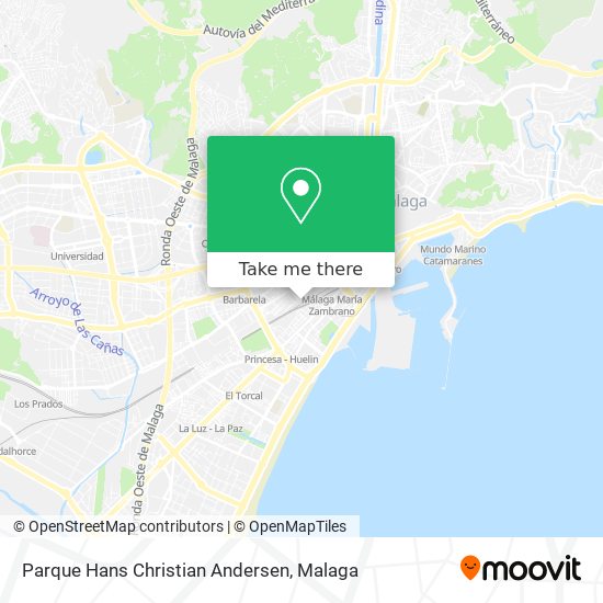 Parque Hans Christian Andersen map