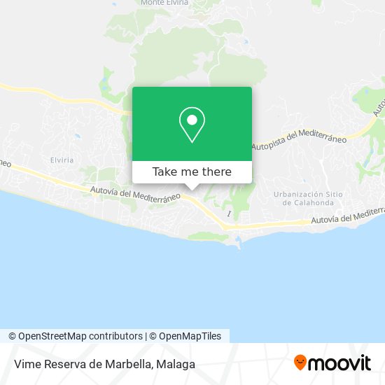 mapa Vime Reserva de Marbella