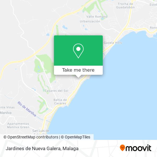 Jardines de Nueva Galera map