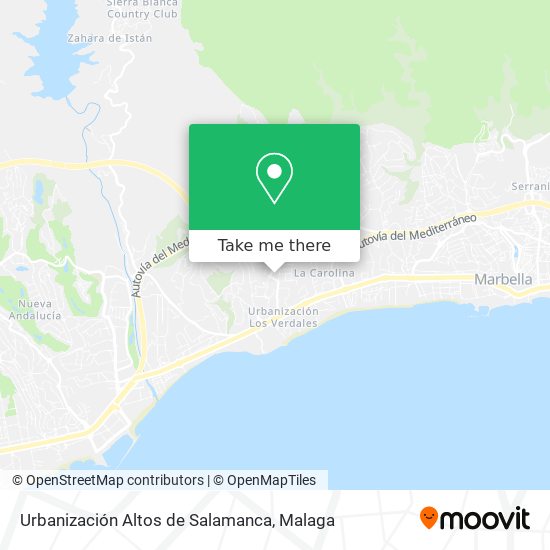 Urbanización Altos de Salamanca map
