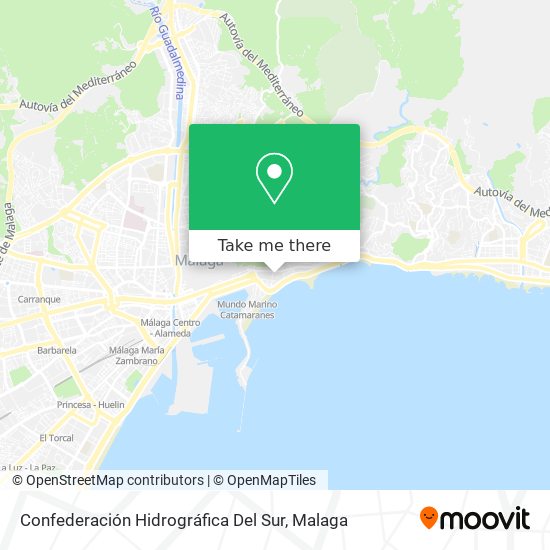 Confederación Hidrográfica Del Sur map