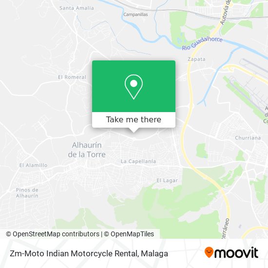 mapa Zm-Moto Indian Motorcycle Rental