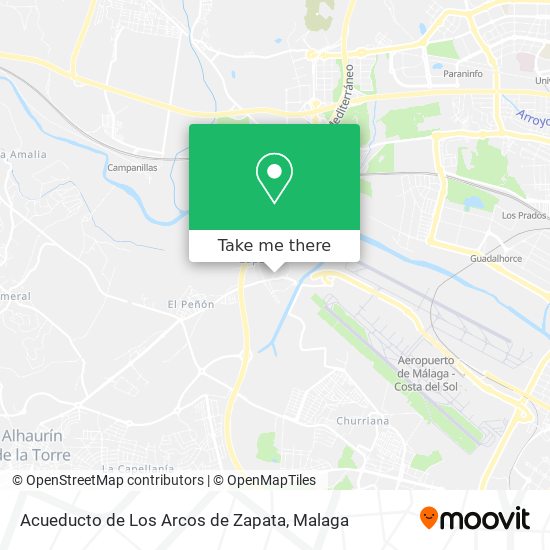 Acueducto de Los Arcos de Zapata map