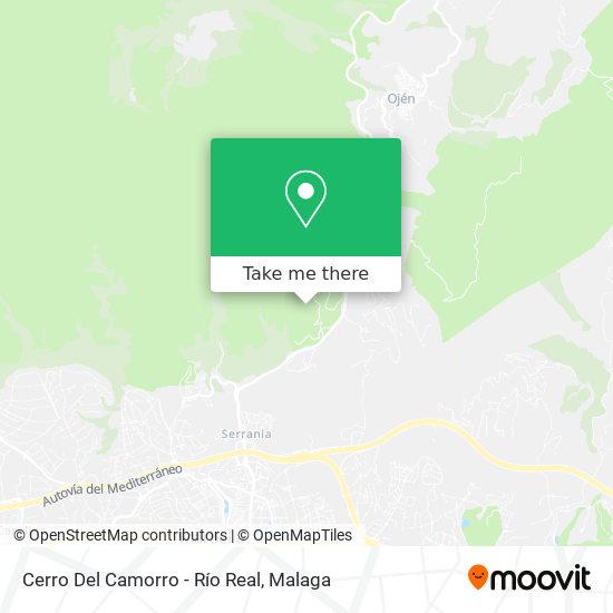 Cerro Del Camorro - Río Real map