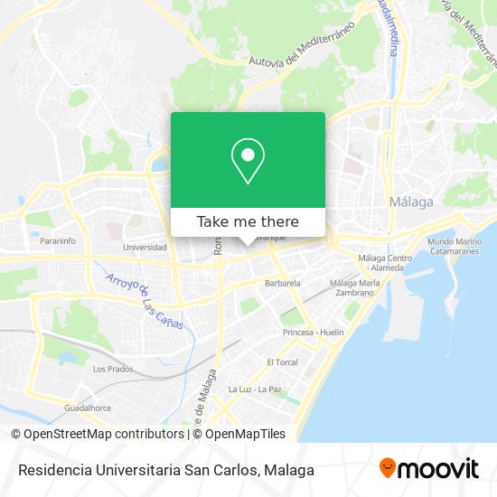 Residencia Universitaria San Carlos map