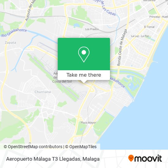 Aeropuerto Málaga T3 Llegadas map