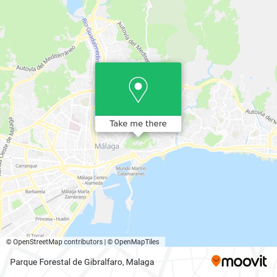 Parque Forestal de Gibralfaro map