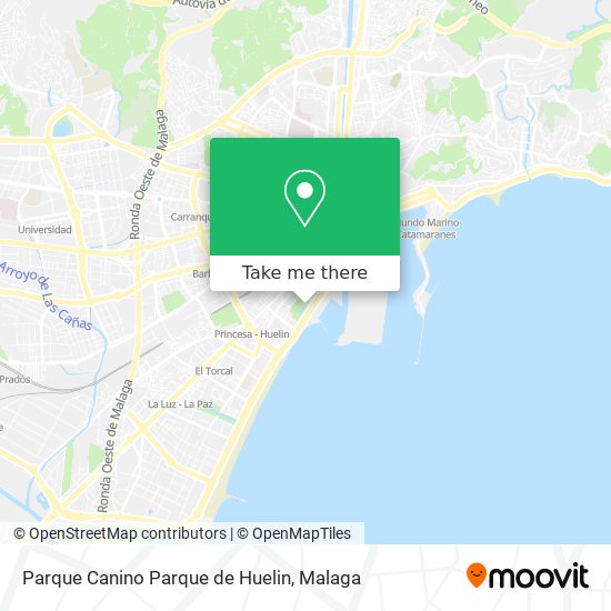 Parque Canino Parque de Huelin map