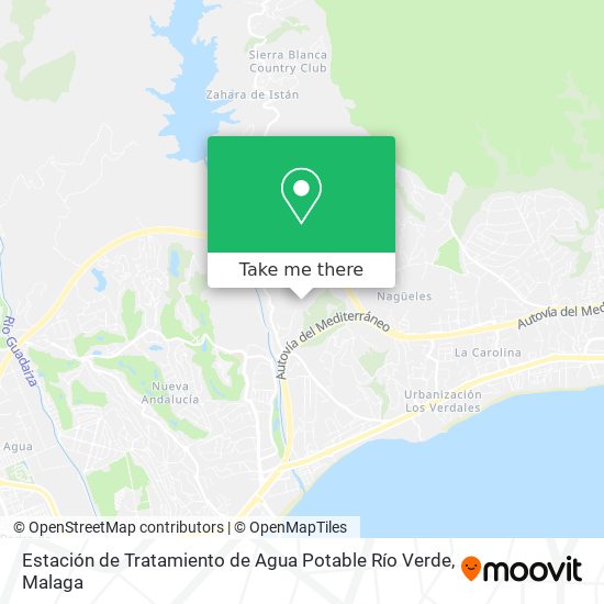 Estación de Tratamiento de Agua Potable Río Verde map