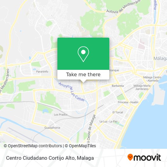 mapa Centro Ciudadano Cortijo Alto