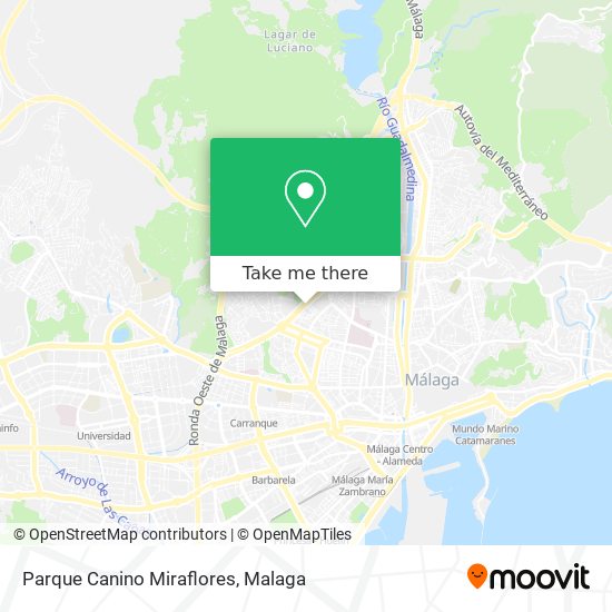 Parque Canino Miraflores map
