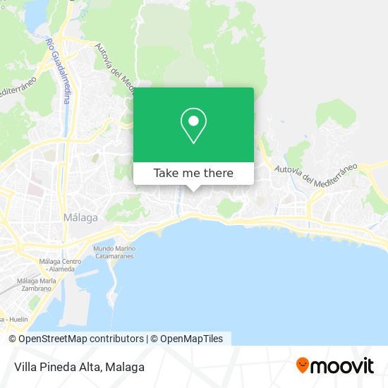 Villa Pineda Alta map