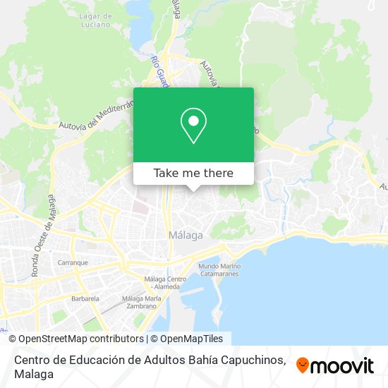 Centro de Educación de Adultos Bahía Capuchinos map