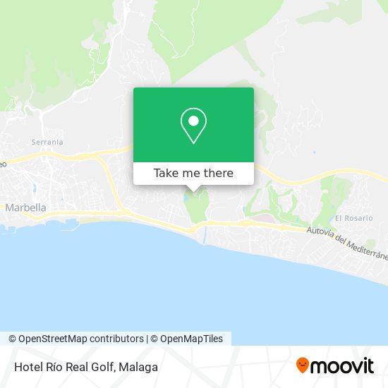 Hotel Río Real Golf map