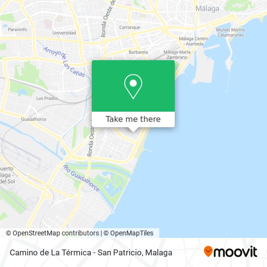 Camino de La Térmica - San Patricio map