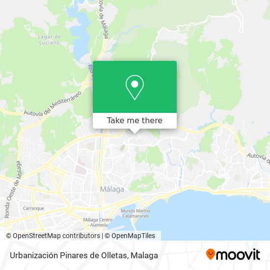 Urbanización Pinares de Olletas map