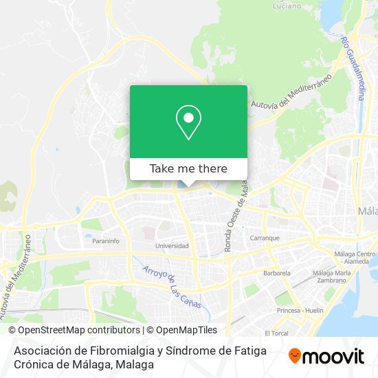 Asociación de Fibromialgia y Síndrome de Fatiga Crónica de Málaga map