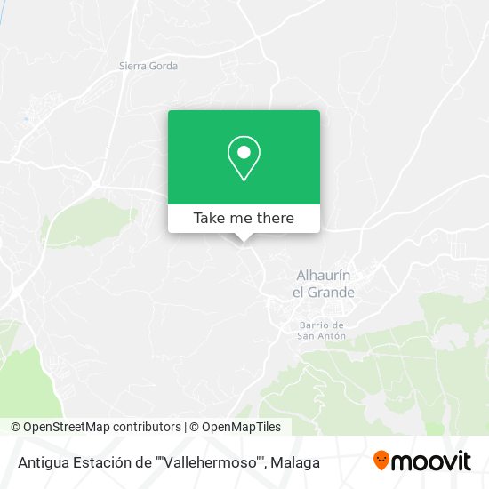Antigua Estación de ""Vallehermoso"" map