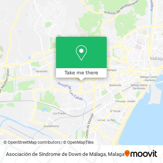 Asociación de Síndrome de Down de Málaga map