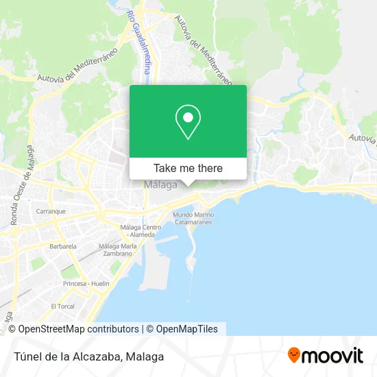 Túnel de la Alcazaba map