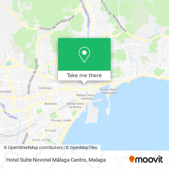 Hotel Suite Novotel Málaga Centro map