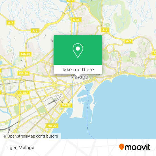 mapa Tiger