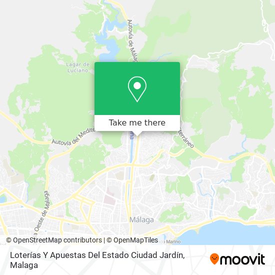 Loterías Y Apuestas Del Estado Ciudad Jardín map