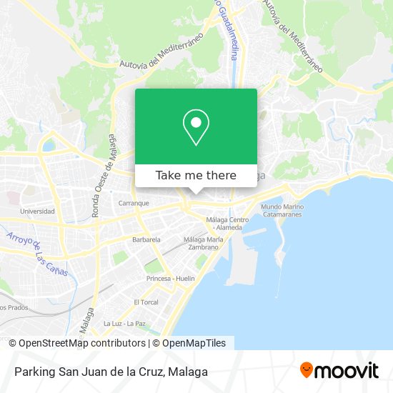 Parking San Juan de la Cruz map