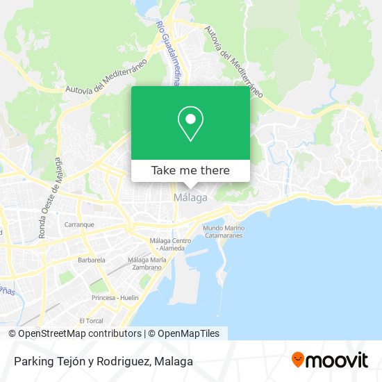 Parking Tejón y Rodriguez map