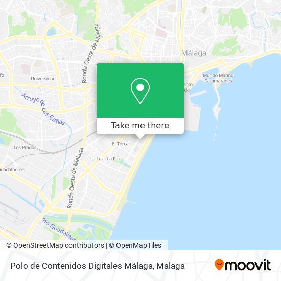 Polo de Contenidos Digitales Málaga map