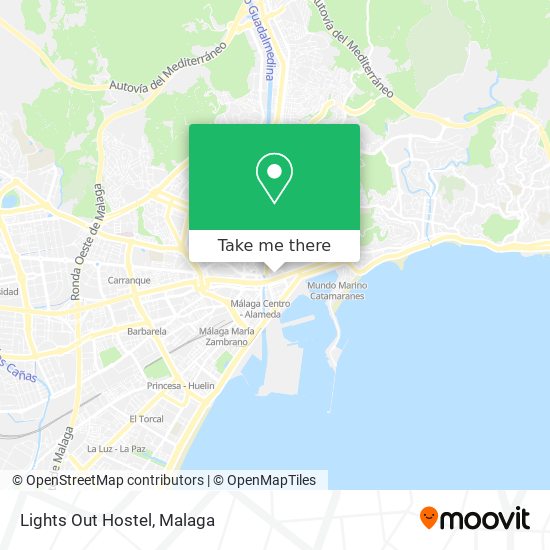 Lights Out Hostel map