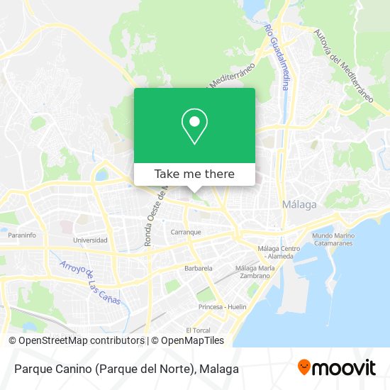 mapa Parque Canino (Parque del Norte)