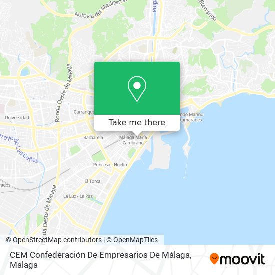 CEM Confederación De Empresarios De Málaga map