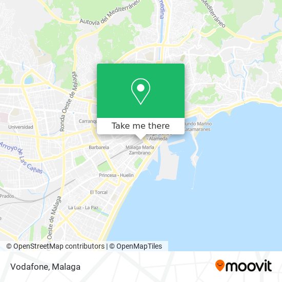 mapa Vodafone