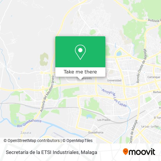Secretaría de la ETSI Industriales map