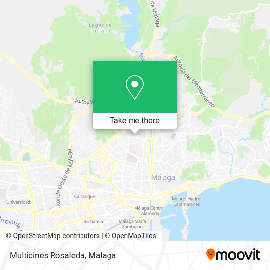 Multicines Rosaleda map