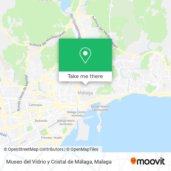Museo del Vidrio y Cristal de Málaga map