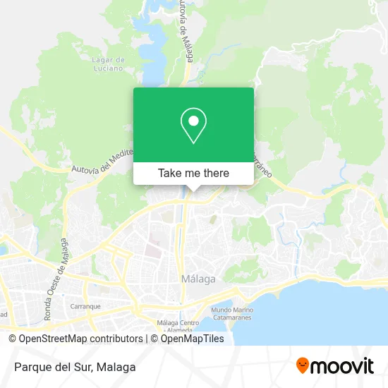 Parque del Sur map