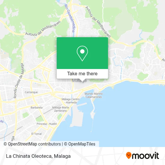 La Chinata Oleoteca map