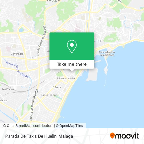 Parada De Taxis De Huelin map
