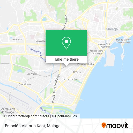 Estación Victoria Kent map