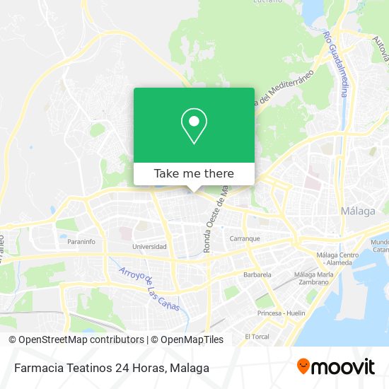 Farmacia Teatinos 24 Horas map