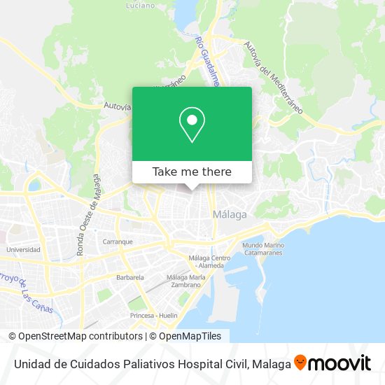 Unidad de Cuidados Paliativos Hospital Civil map