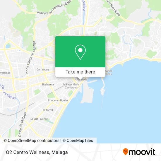 O2 Centro Wellness map