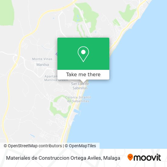 Materiales de Construccion Ortega Aviles map