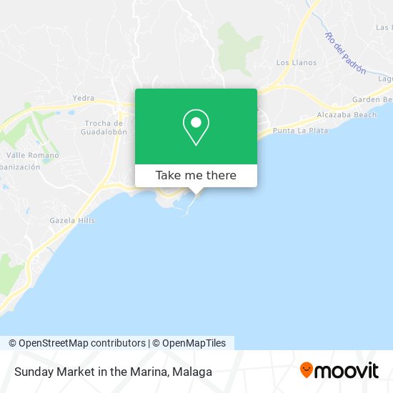 Sunday Market in the Marina map