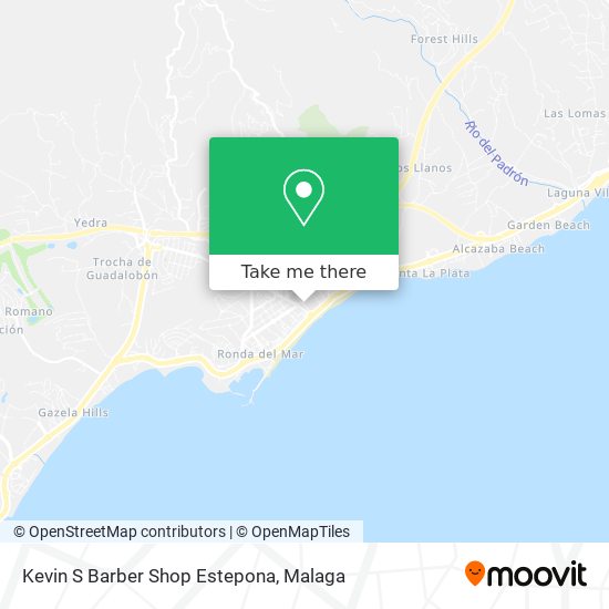 Kevin S Barber Shop Estepona map