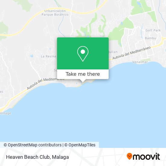 Heaven Beach Club map